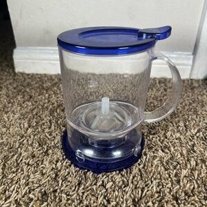 Teavana Clear and Blue Tea Infuser with Handle